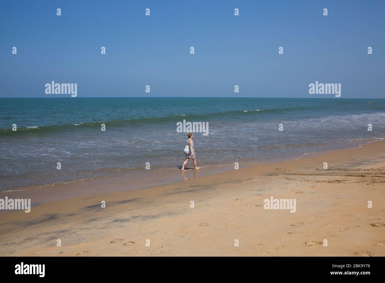 Mare spiaggia a Negombo, Sri Lanka Foto Stock