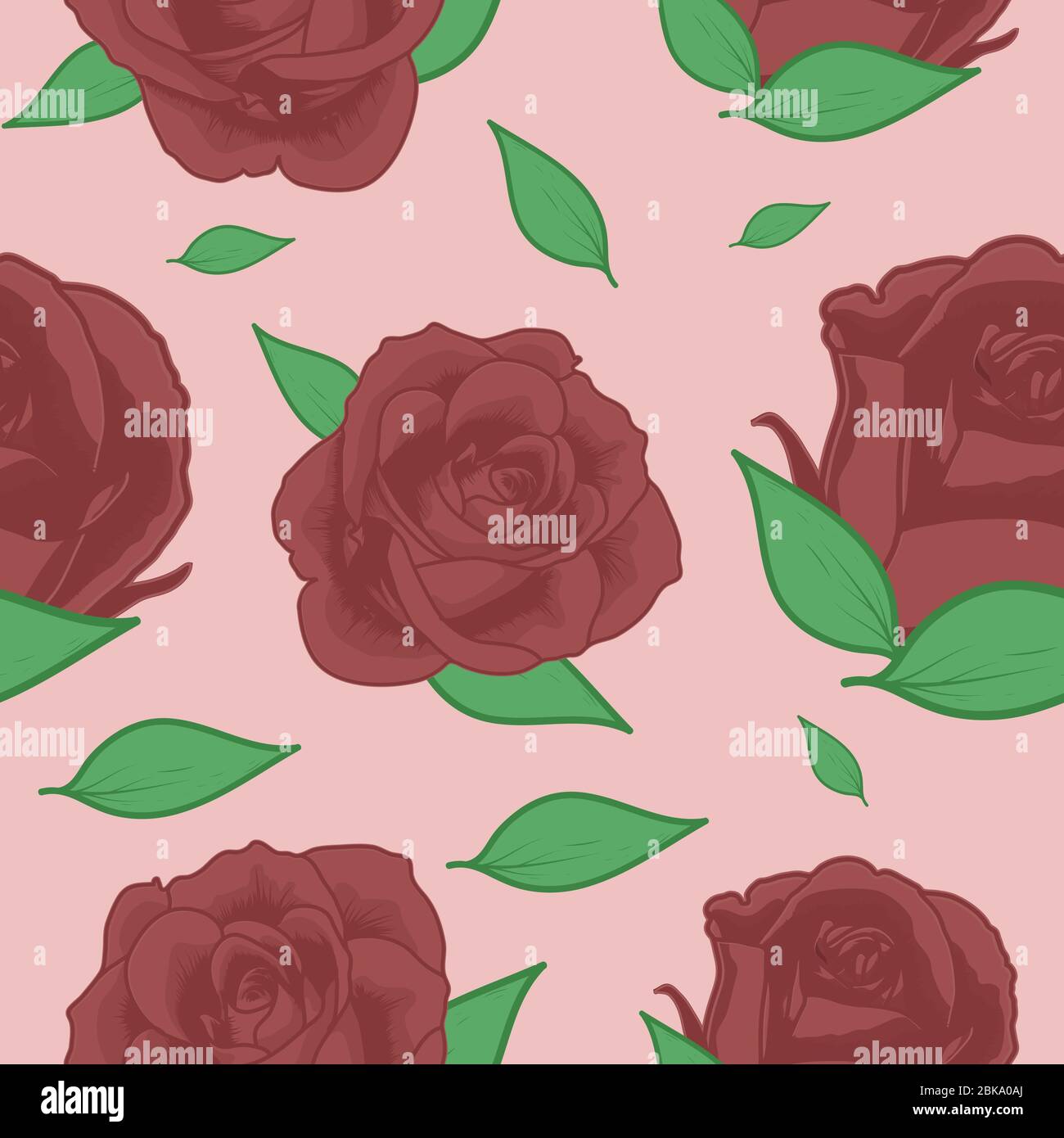 Motivo floreale senza cuciture. Adatto per stampa, lino, tessuto in stile alla moda. Motivo colorato senza cuciture. vettore Illustrazione Vettoriale