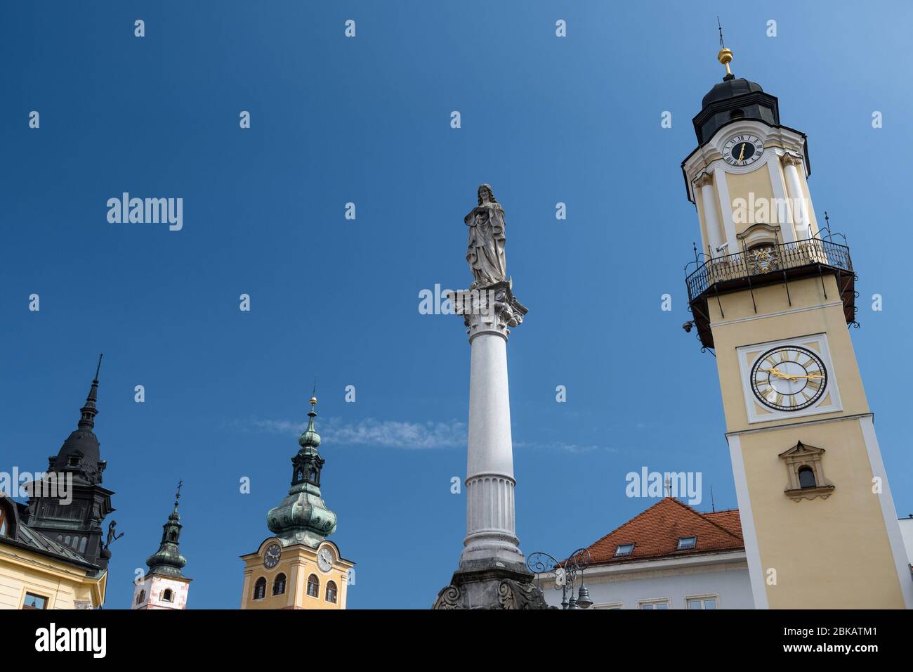 Torre di Piazza SNP, Banska Bystrica, Slovacchia Foto Stock
