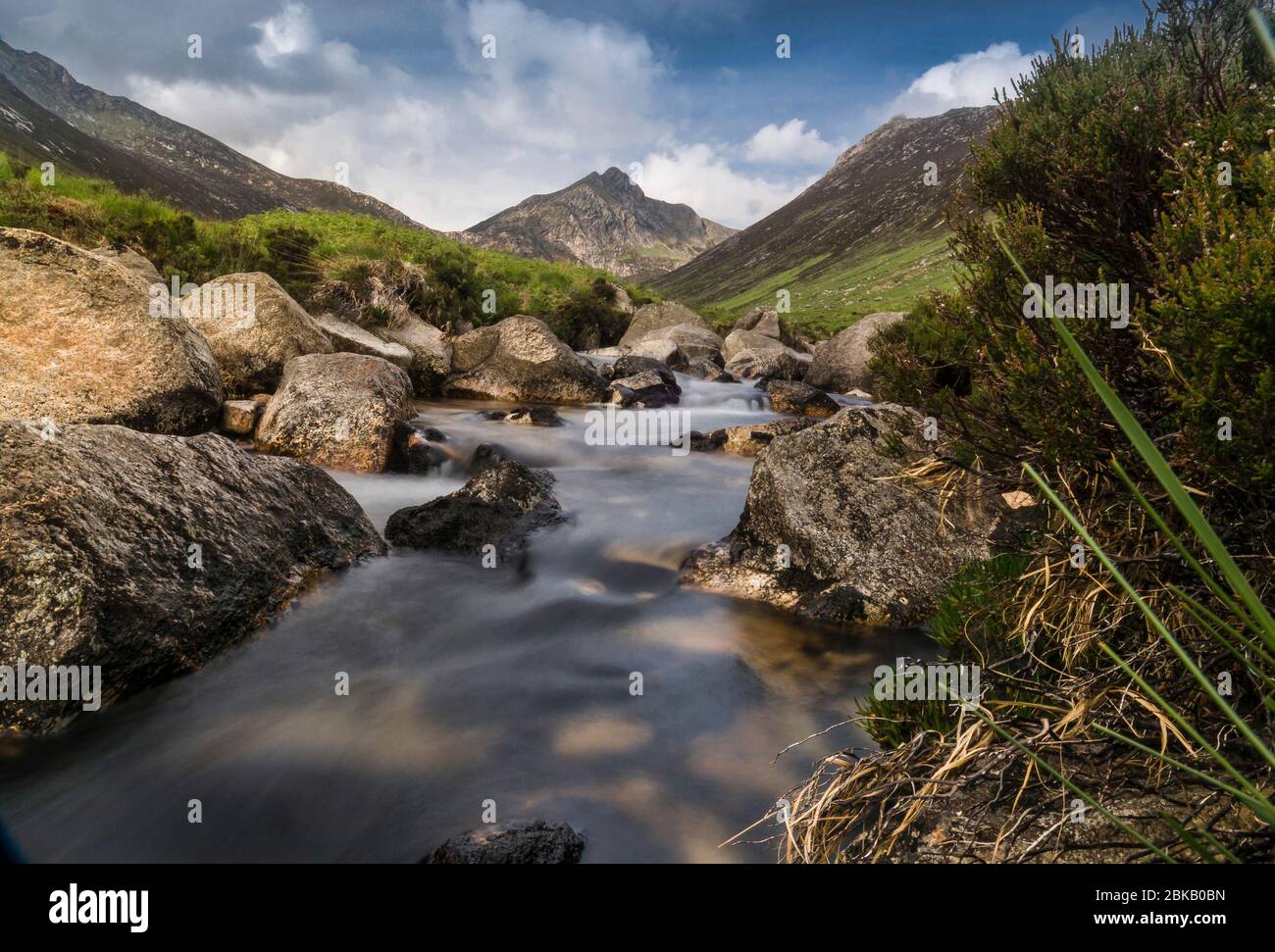 glen sannox in primavera, arran Foto Stock