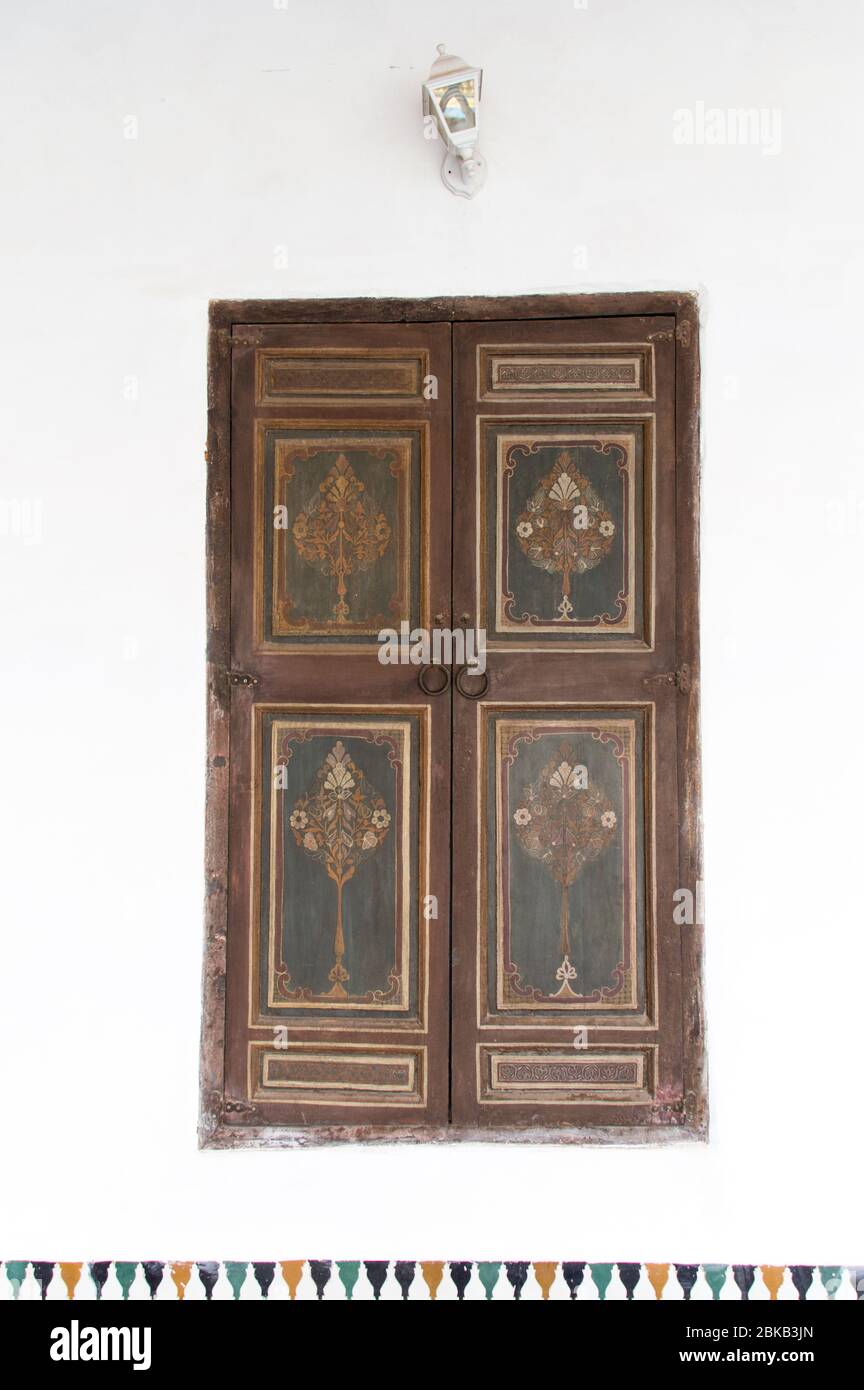 Bahia Palace interni a Marrakech, Marocco, Nord Africa Foto Stock