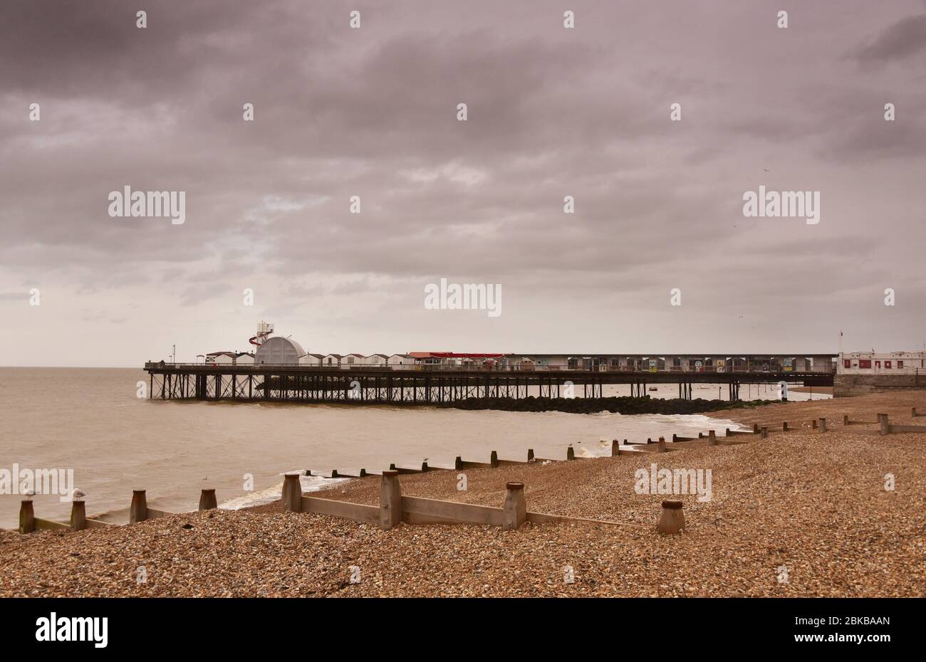 Herne Bay Pier, Herne Bay, Inghilterra Foto Stock