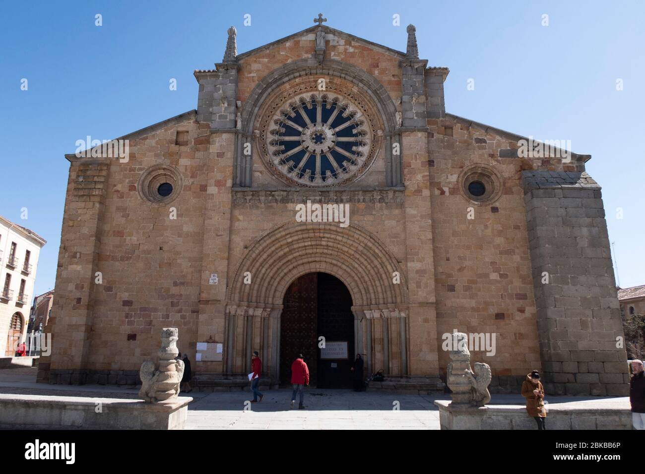 Chiesa di San Pedro Parrocchia di San Pietro Apostolo, Avila, Spagna, Europa Foto Stock