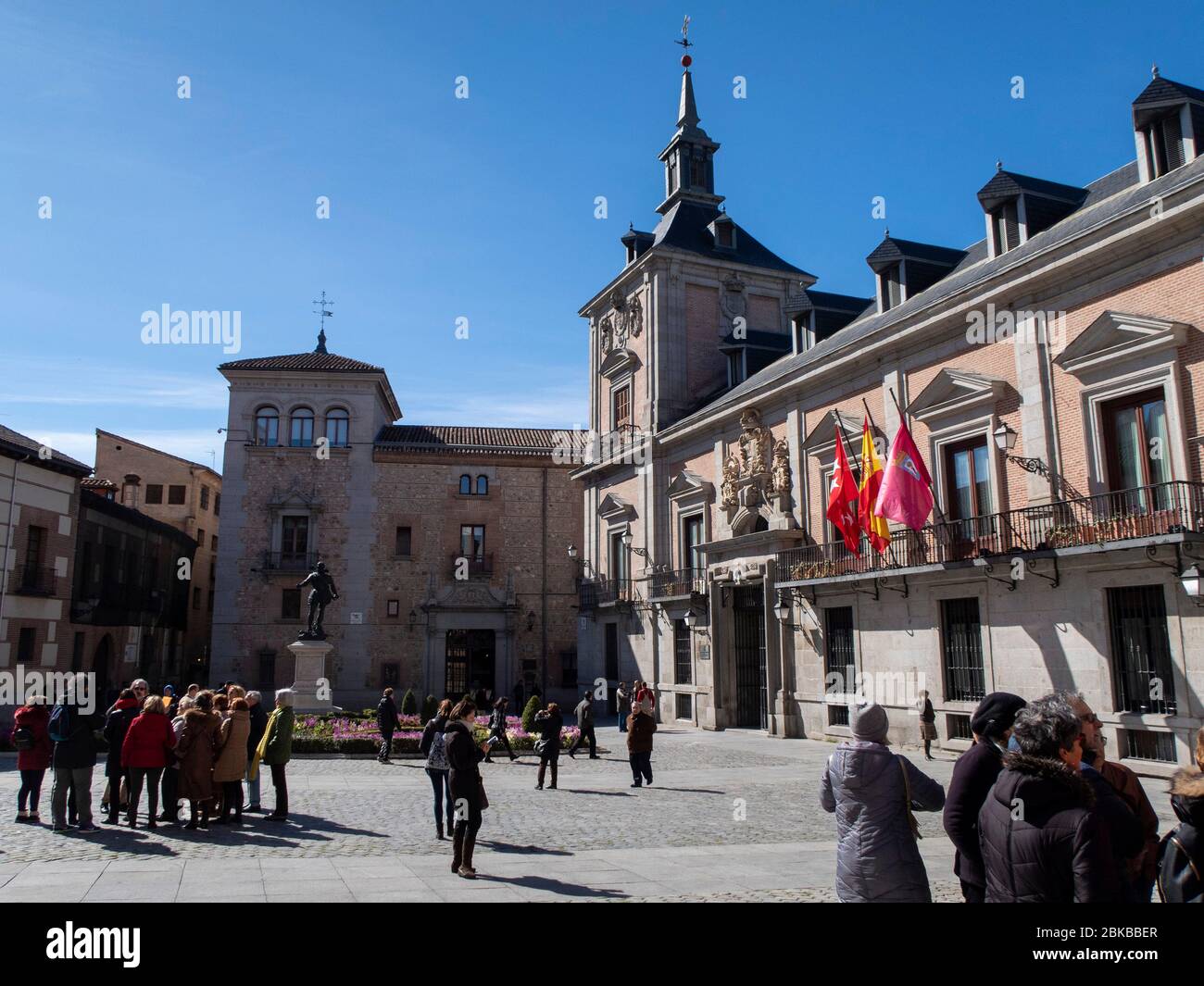 Casa de la Villa a Plaza De la Villa, Madrid, Spagna, Europa Foto Stock