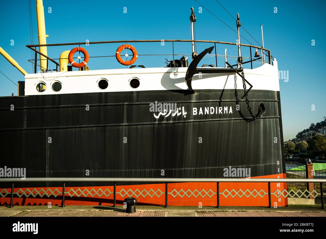 Bandırma vaporetto, Samsun / Turchia - Novembre 2019: Bandirma traghetto è uno dei più importanti simboli storici di Samsun, Turchia. Foto Stock