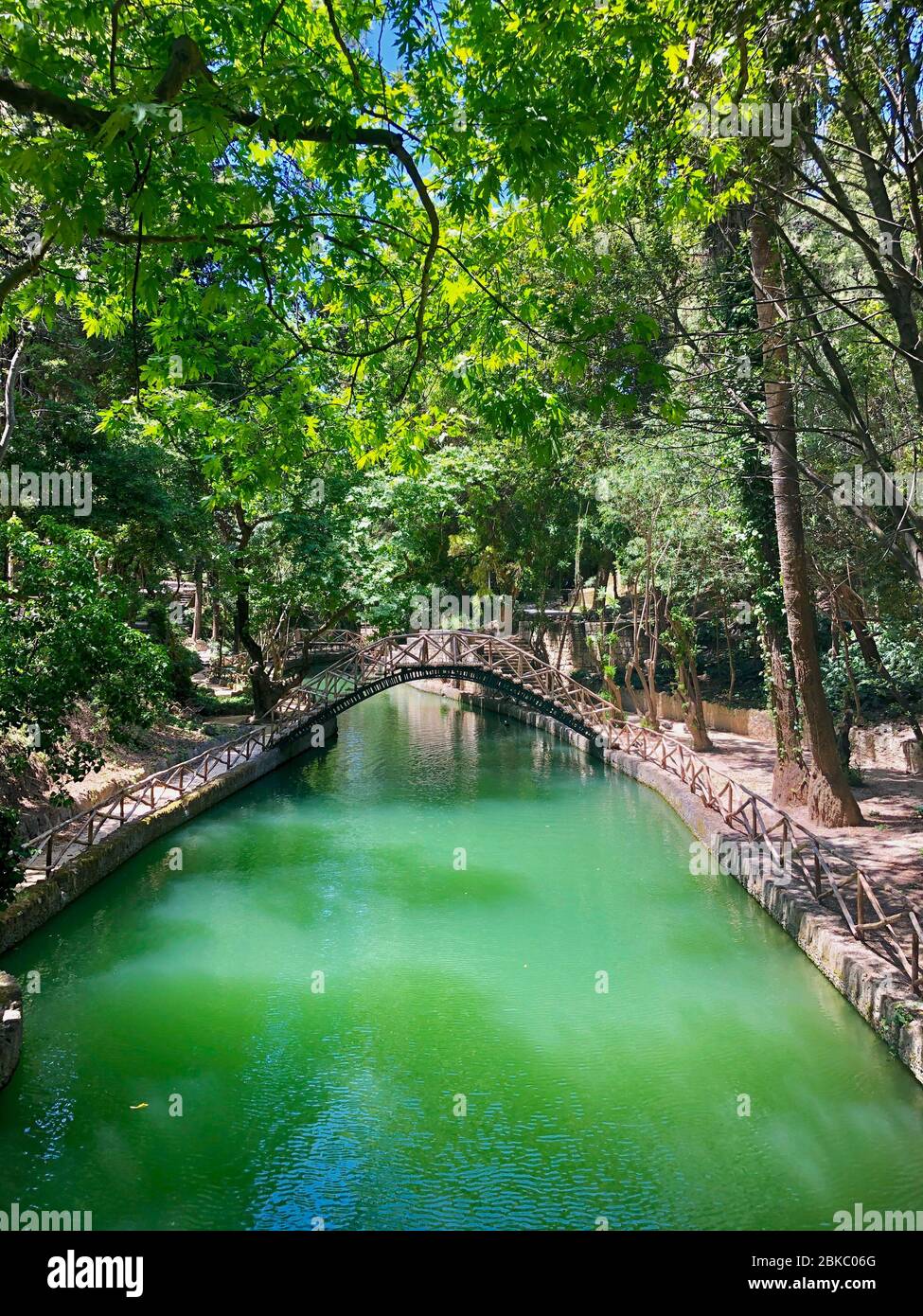 Rodini Park - parco storico a Rodos, isola di Rodi, Grecia Foto Stock