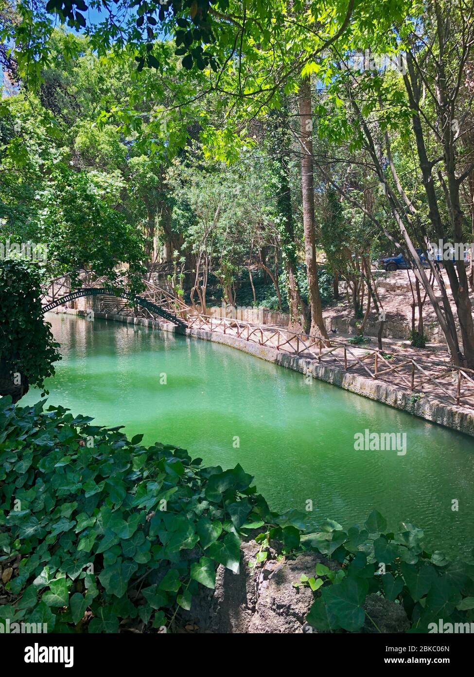 Rodini Park - parco storico a Rodos, isola di Rodi, Grecia Foto Stock