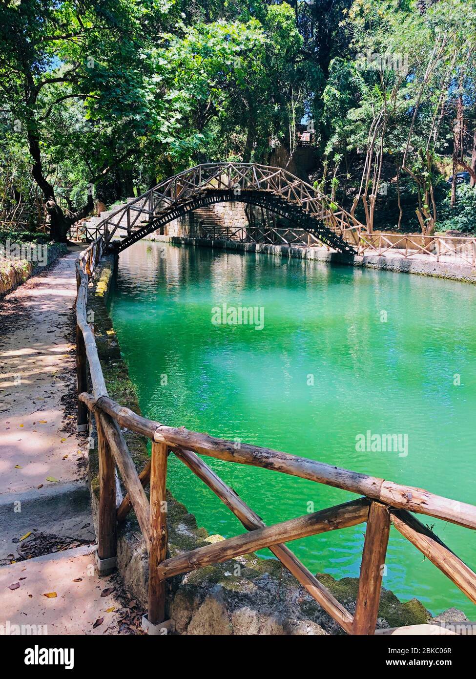 Rodini Park - parco storico a Rodos, isola di Rodi, Grecia Foto Stock