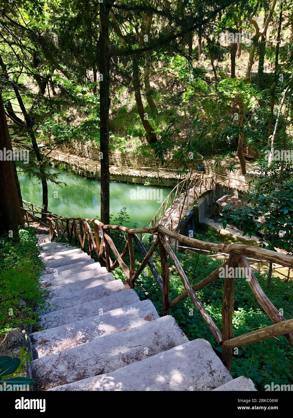 Rodini Park - parco storico a Rodos, isola di Rodi, Grecia Foto Stock