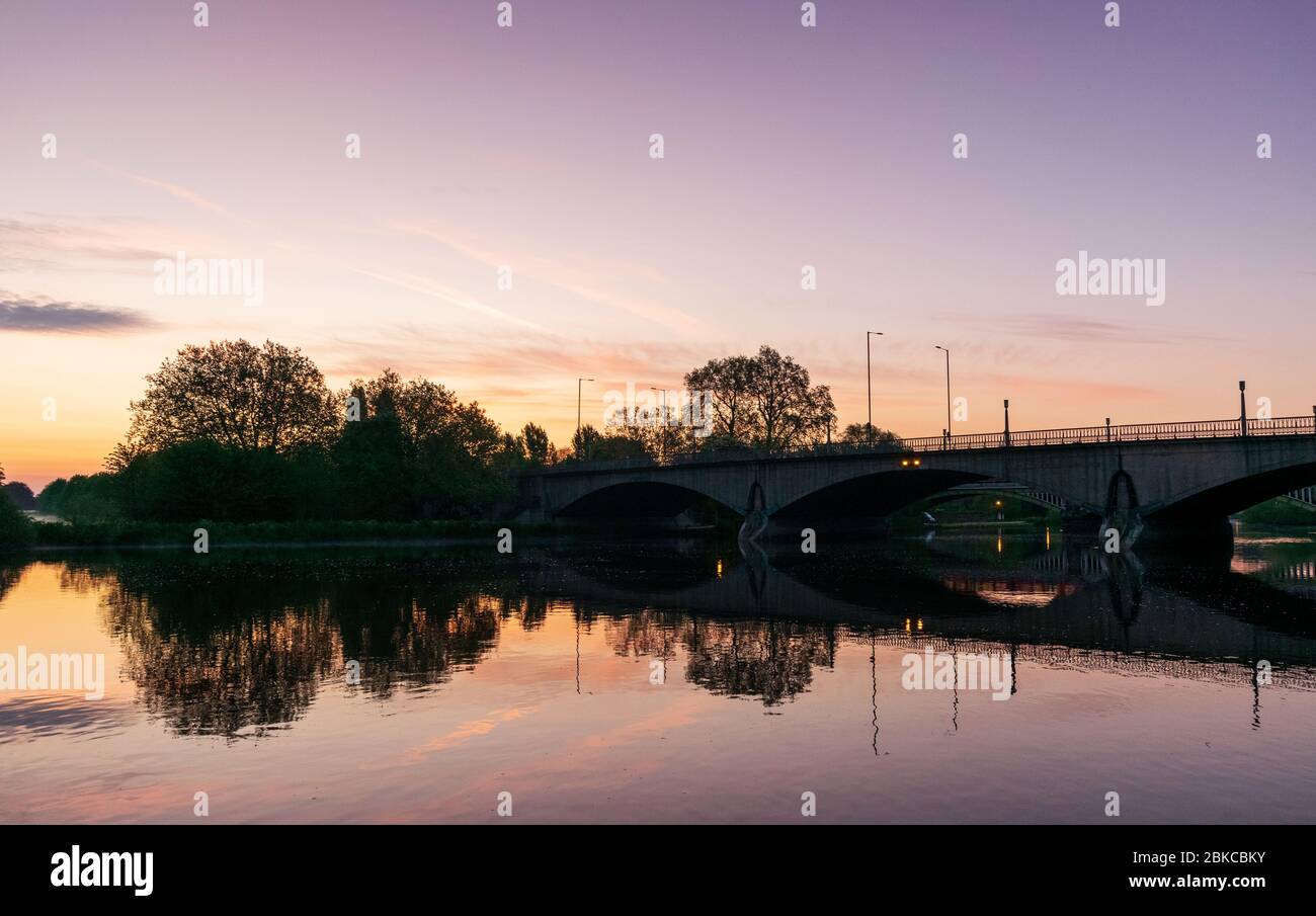 bridge over the thames a richmond uk Foto Stock