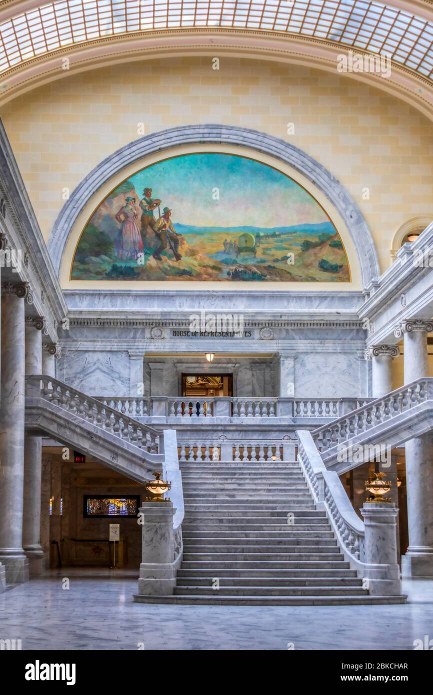 Utah state Capitol Building a Salt Lake City, Utah. Foto Stock
