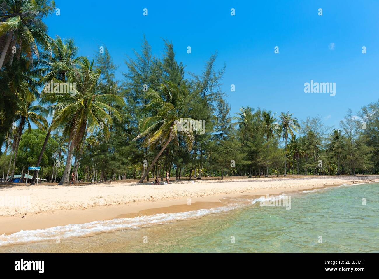 Vuota spiaggia di Ong Lang, Phuquoc, Vietnam Foto Stock