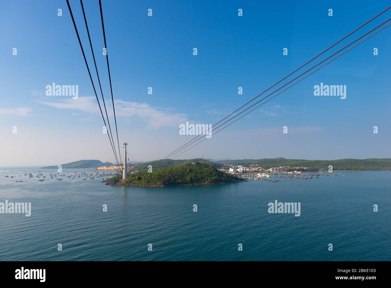 Funivia dell'isola di Phu Quoc, Vietnam Foto Stock