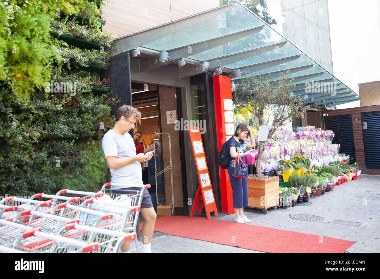 Zona sul supermercato a Ipanema, Rio de Janeiro - Brasile Foto Stock