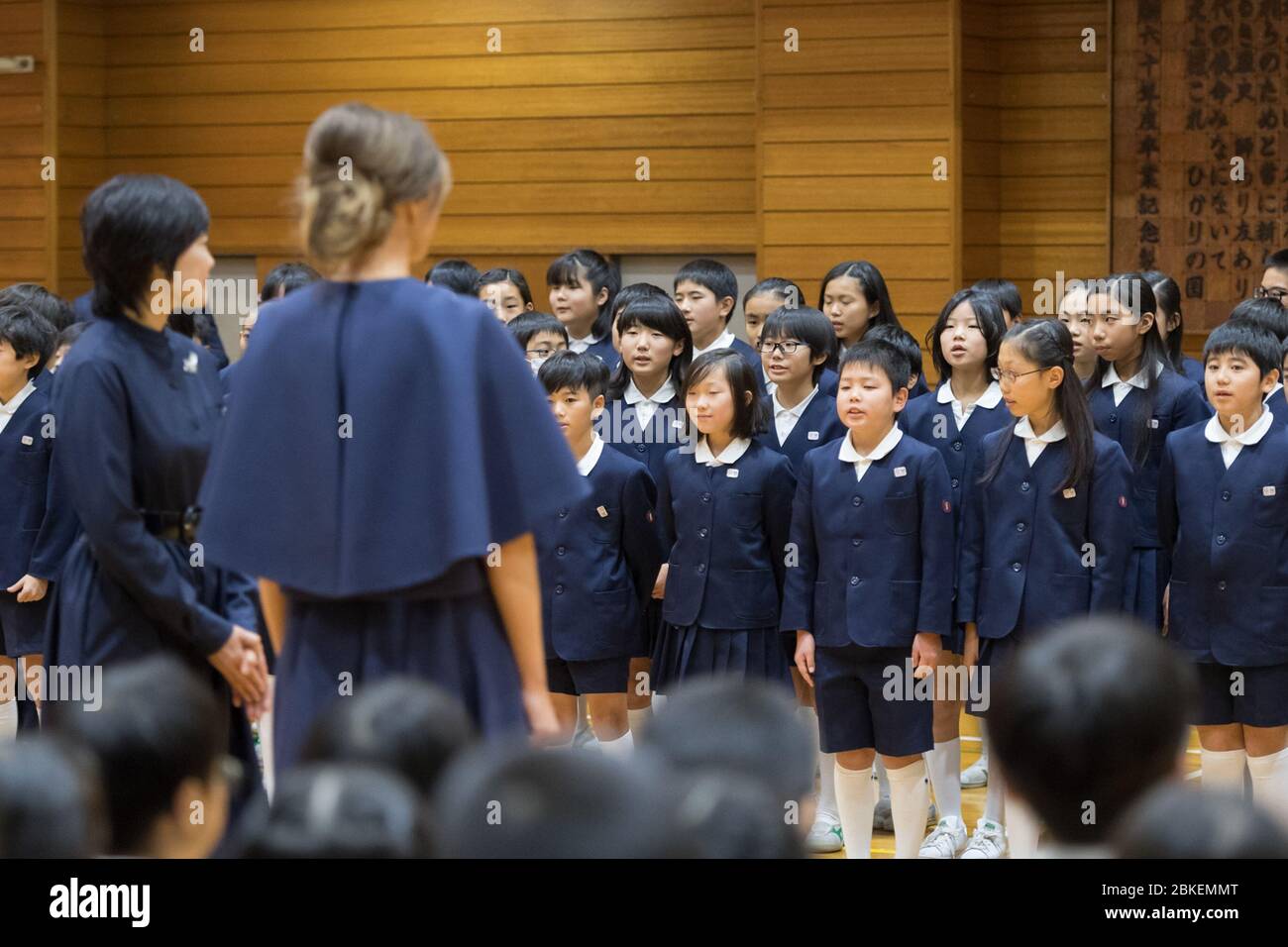 Il 6 novembre 2017, il presidente Donald J. Trump e la First Lady Melania Trump hanno visitato il Giappone come parte del loro tour diplomatico in Asia. Foto Stock