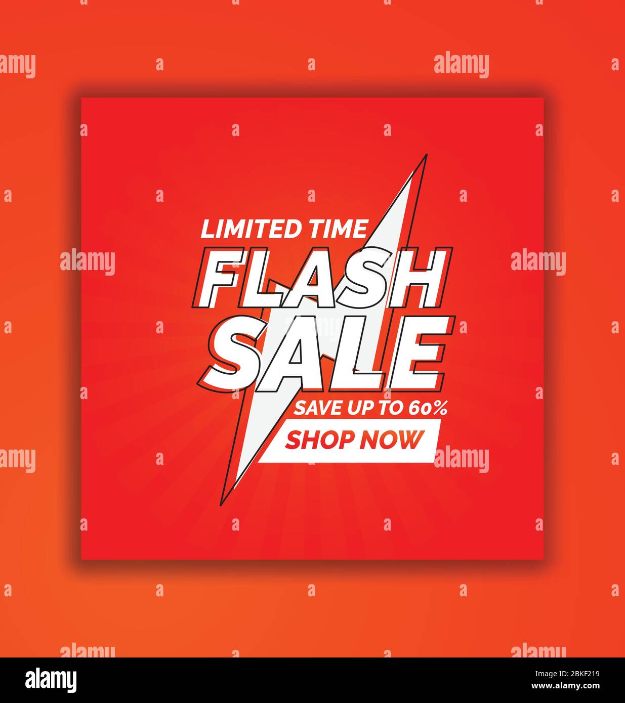 Vendita flash Design moderno modello promozionale banner, Flash Vendita modello banner design.Vector illustrazione, facile da modificare Illustrazione Vettoriale