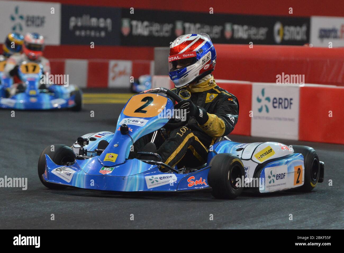 Romain Grosjean, FESR Masters Kart, Bercy Stadium Parigi 2011. Foto Stock