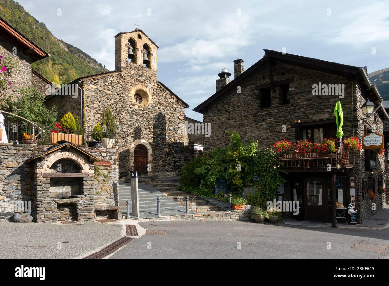 Llorts village.Ordino Parrocchia.Andorra Foto Stock