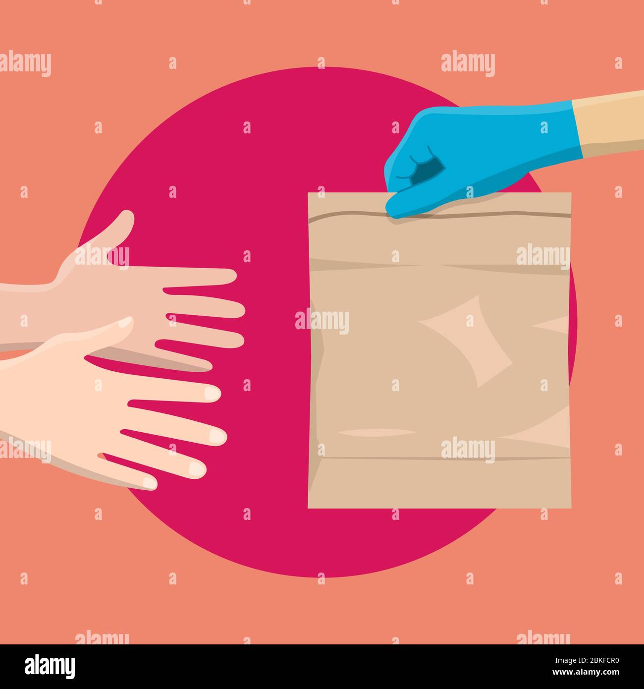 Stop spargere il concetto di autoprotezione del virus corona Illustrazione Vettoriale