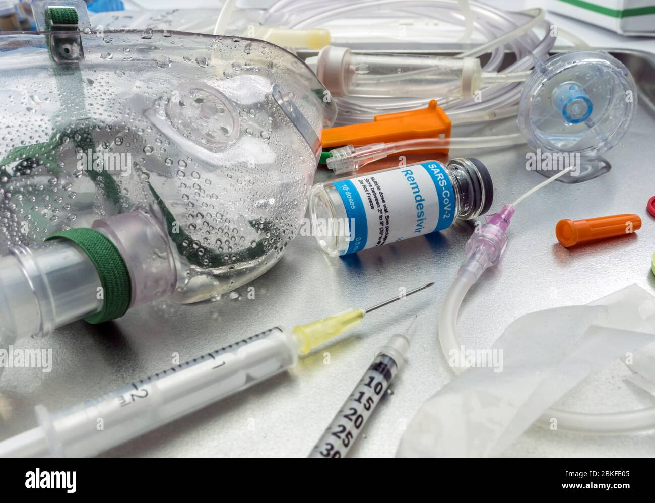 Farmaco usato per le persone colpite da Covid-19, Remdesivir è una profilassi antivirale selettiva contro il virus che è già in uso sperimentale, c Foto Stock