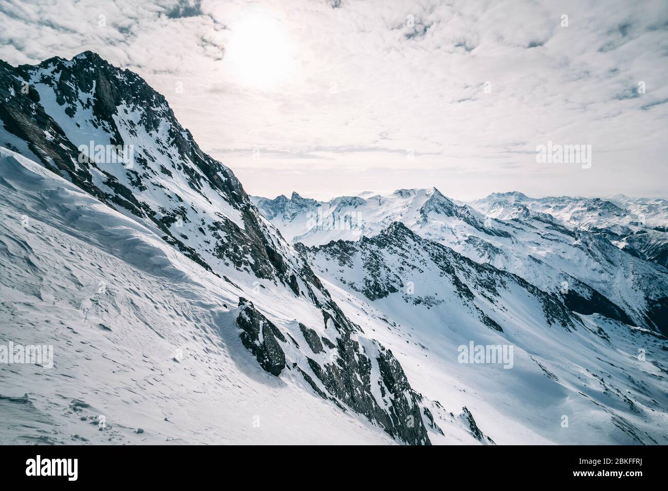 La Plagne stazione sciistica, Alpi francesi, Tarentaise, Francia, Europa Foto Stock