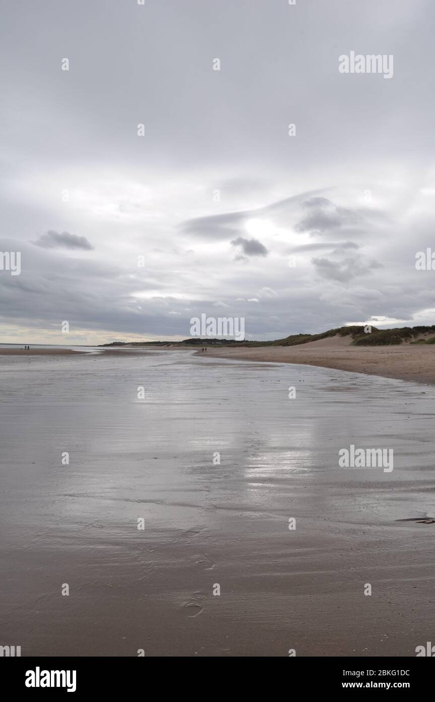 Drumidge Bay Beach, Morpeth, Northumberland Foto Stock