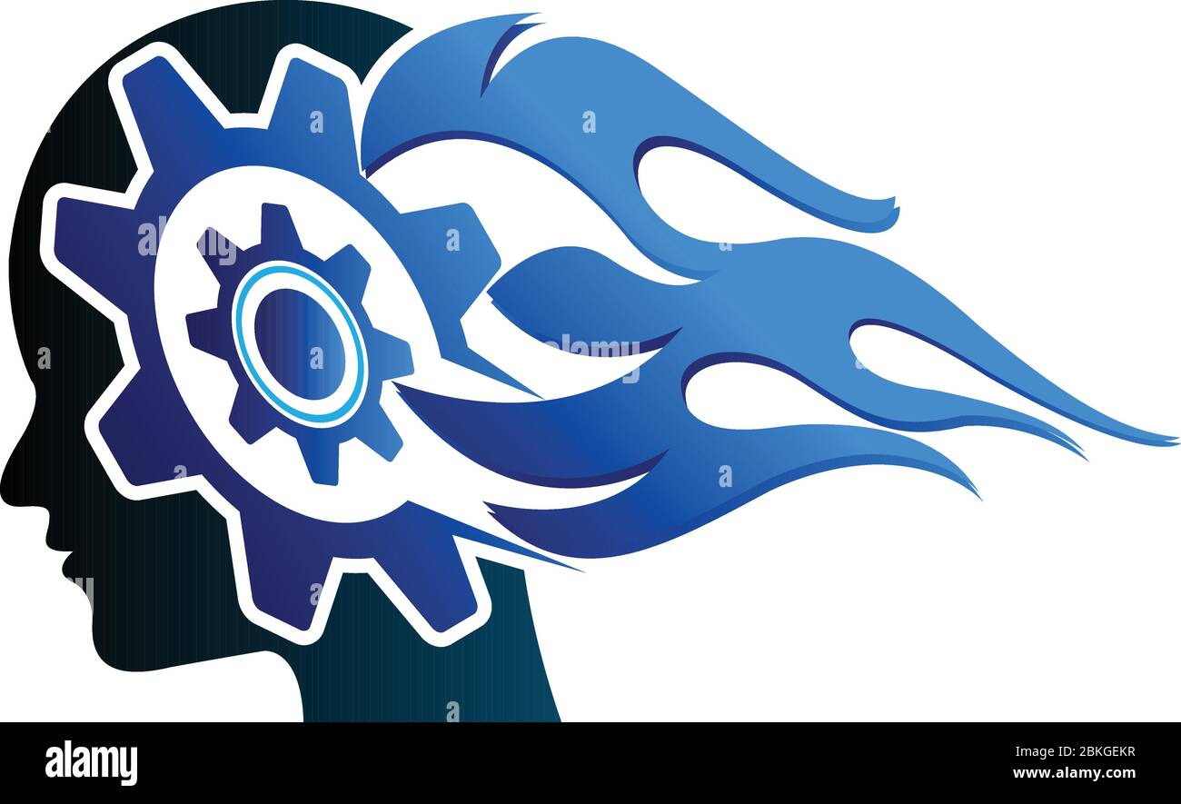 logo della testa Illustrazione Vettoriale