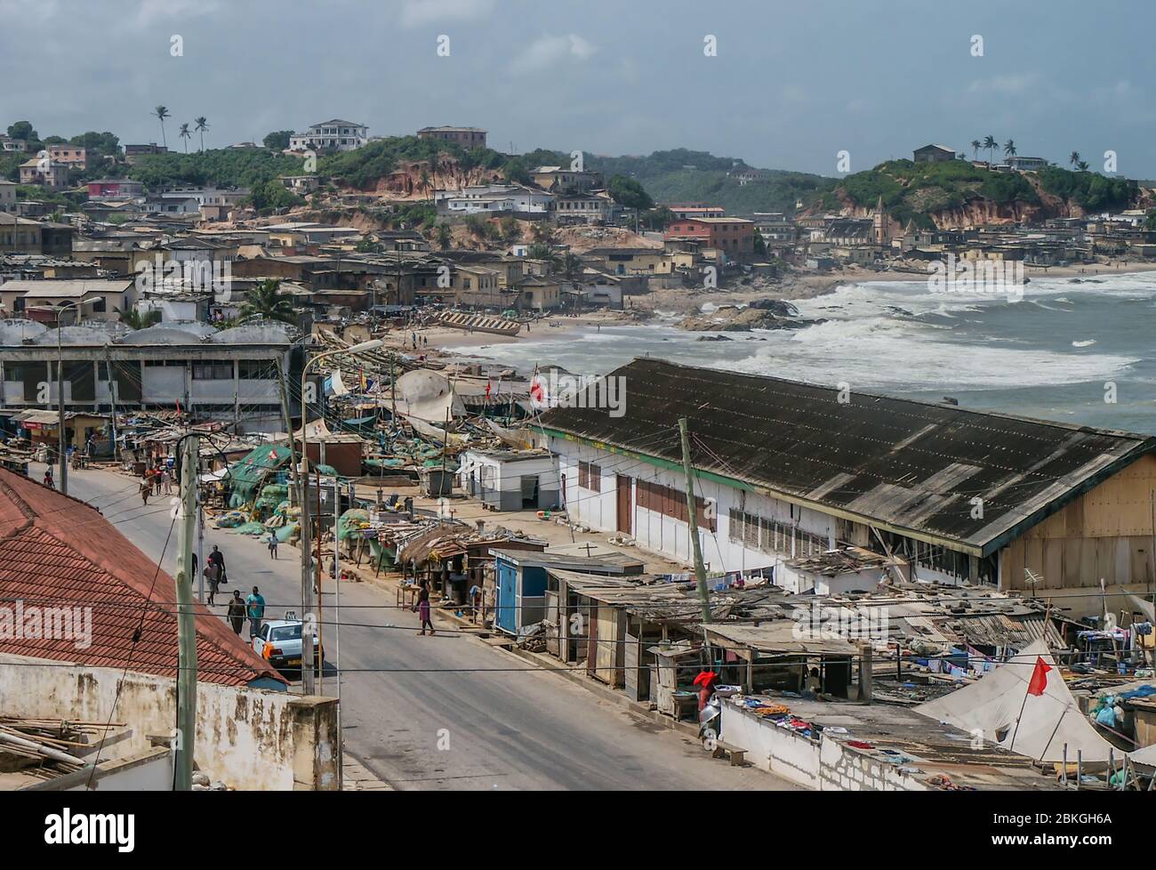 Pescatori della costa del Capo in Africa occidentale, Ghana Foto Stock