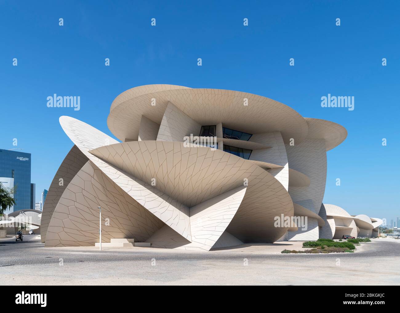 Il Museo Nazionale del Qatar, Doha, Qatar, Medio Oriente Foto Stock