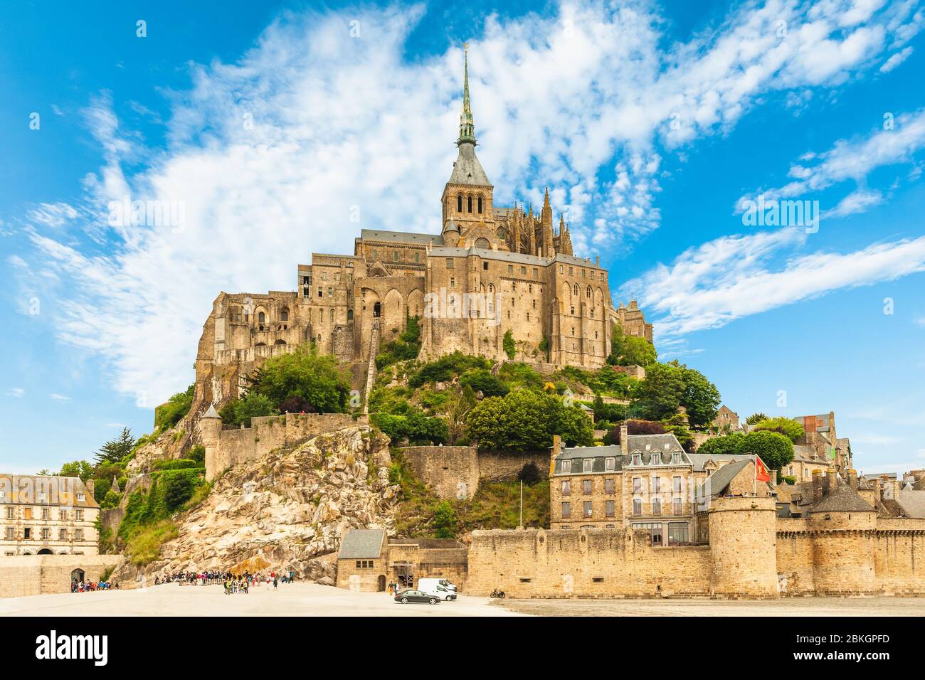 Mont Saint Michel in Normandia, Francia Foto Stock