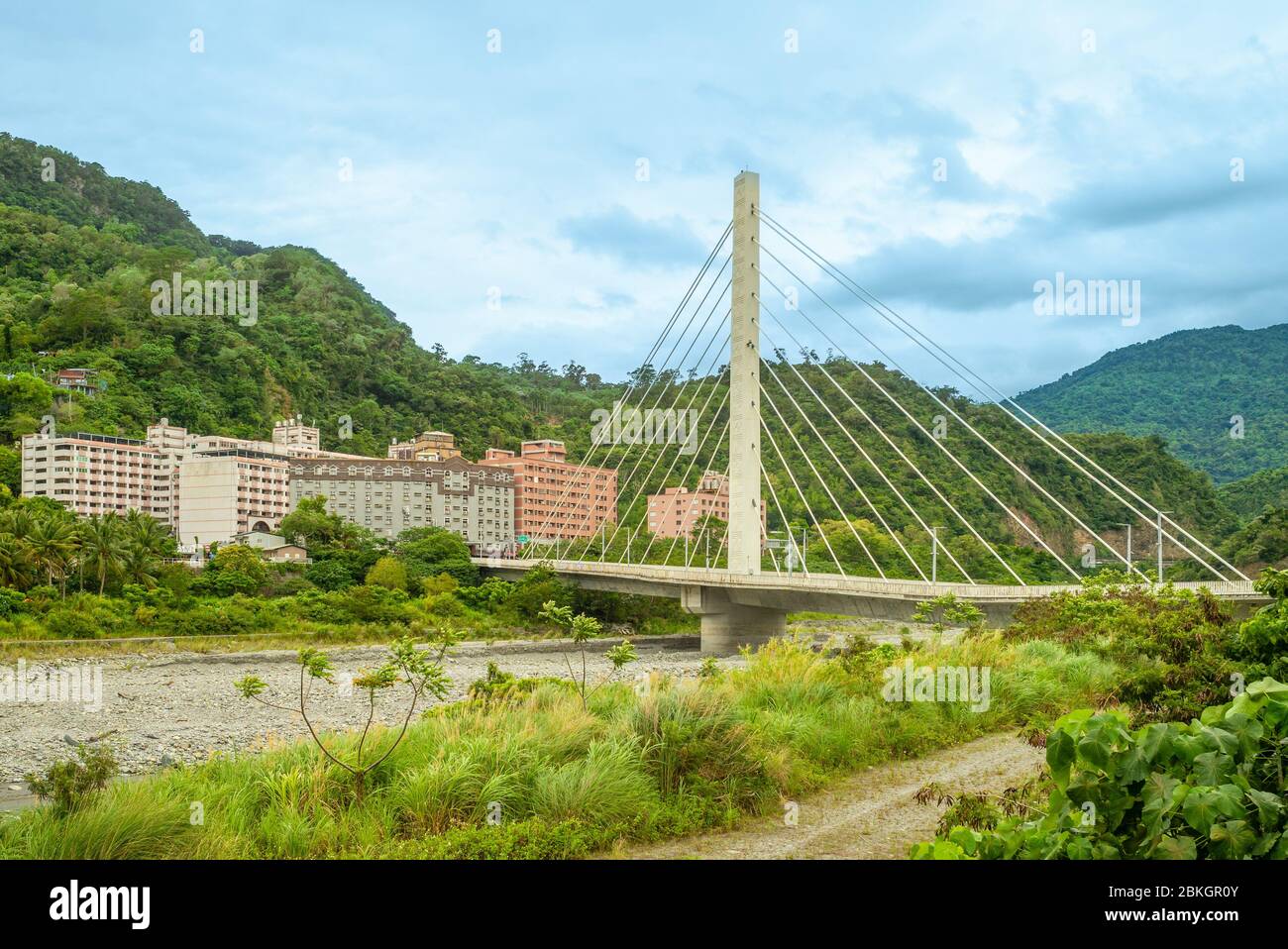 Area delle sorgenti termali di Zhiben a Taitung, Taiwan Foto Stock