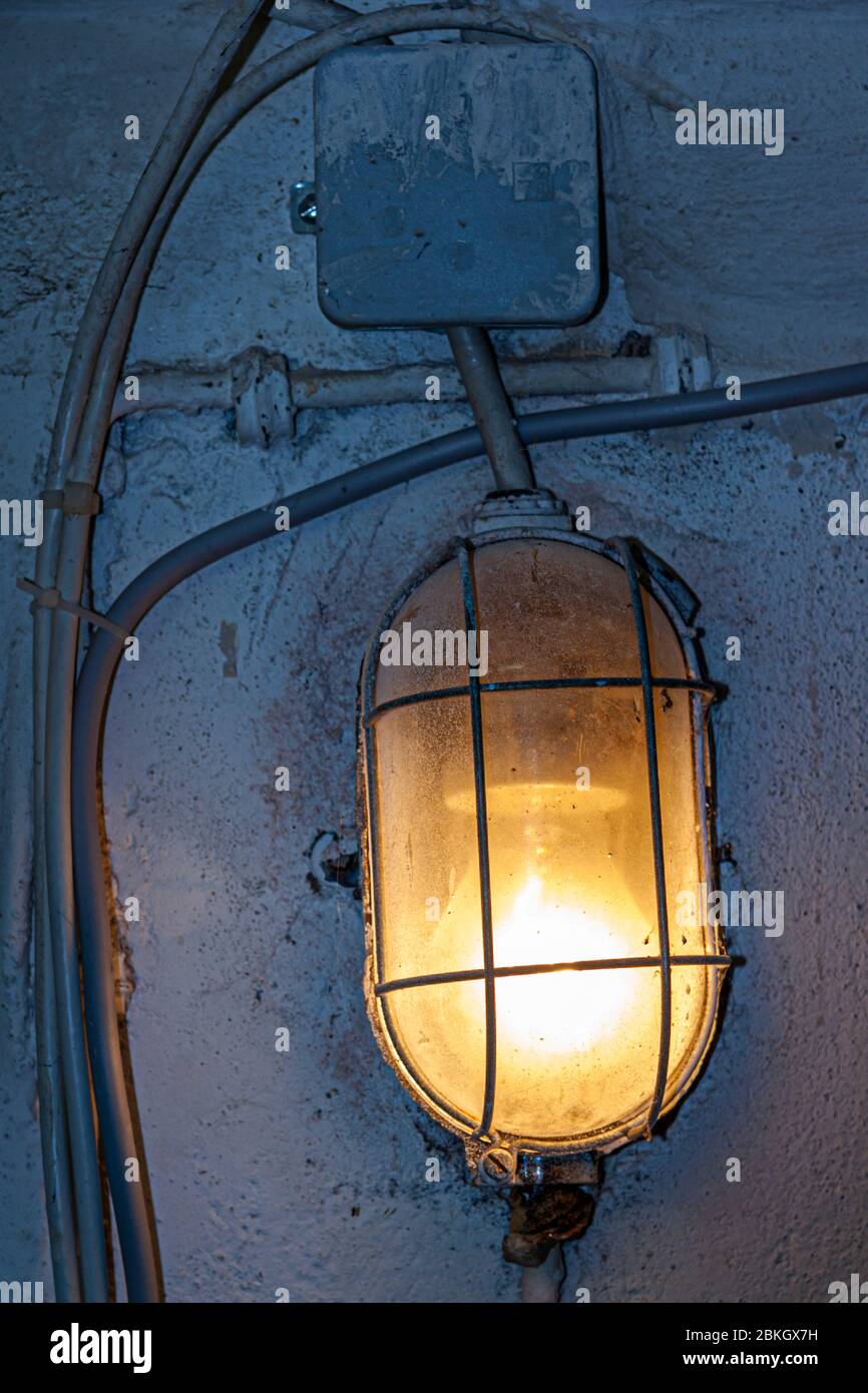 Apparecchio con lampada a Grevenbroich, Germania Foto Stock