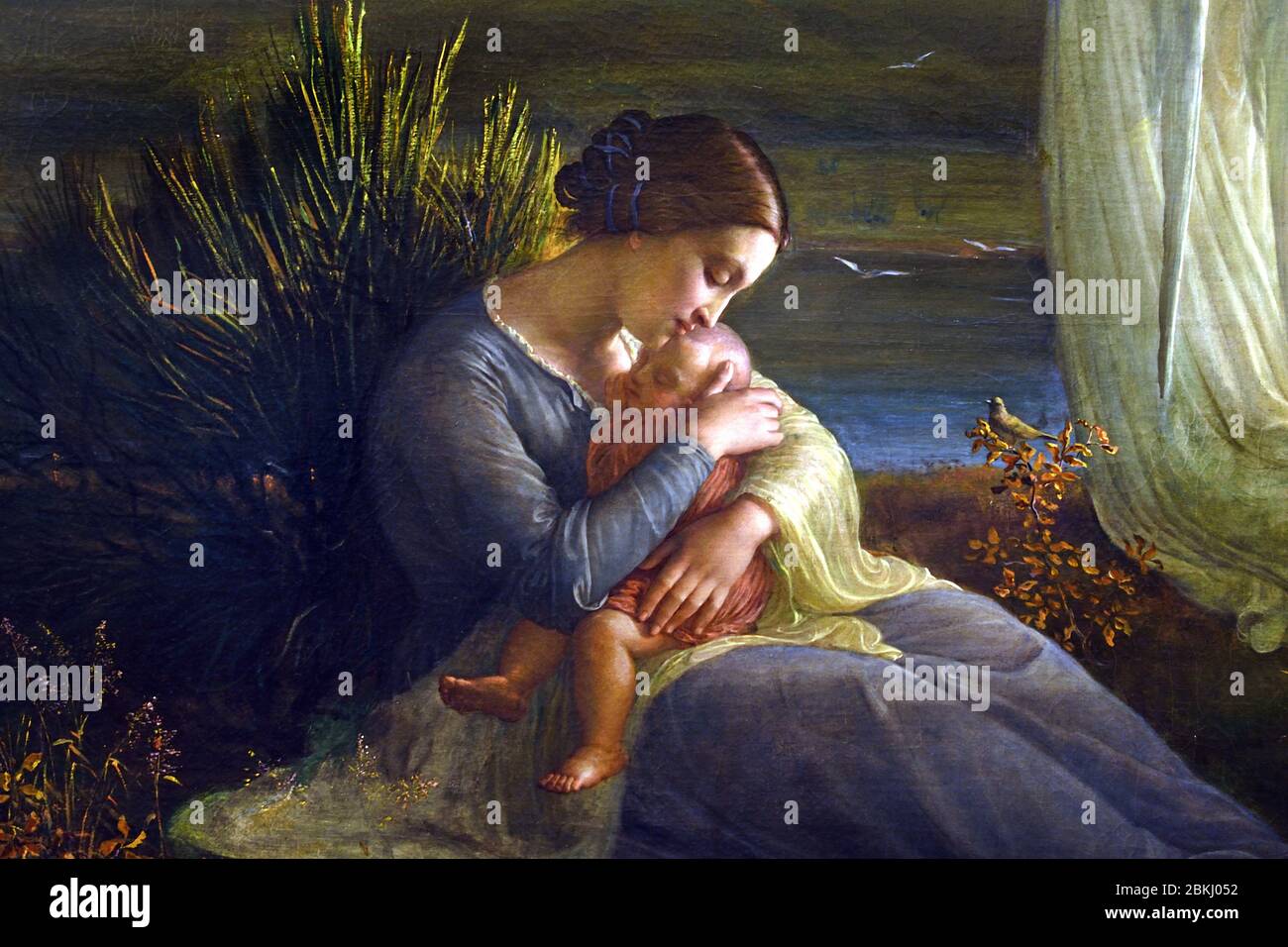L'Ange et la mère - L'Angelo e la madre - Le poeme de l'Ame - la poesia dell'anima da Louis Janmot 1814-1892 Francia Foto Stock