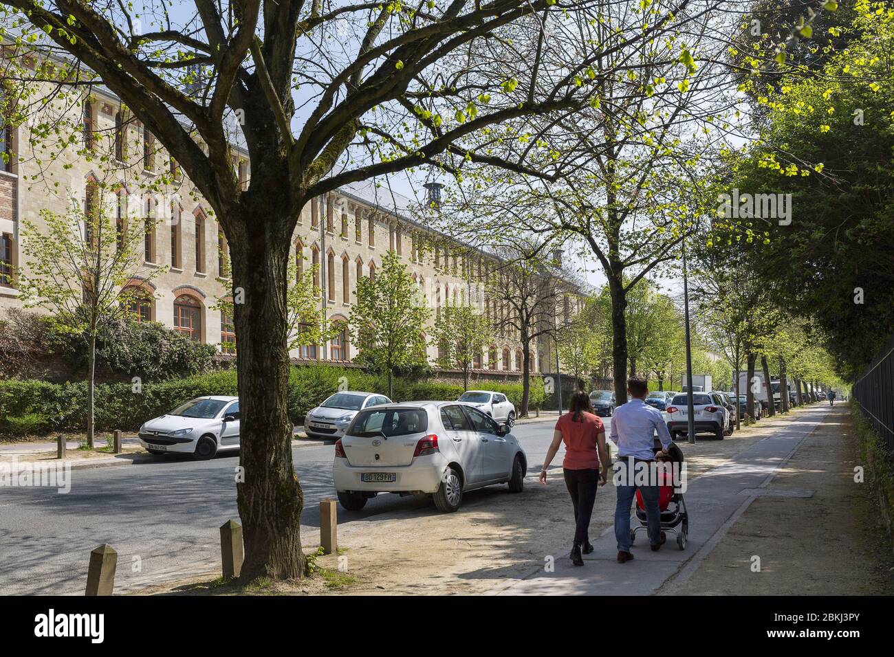 Francia, Hauts de Seine, Sceaux, Avenue Claude Perrault, liceo di Lakanal Foto Stock