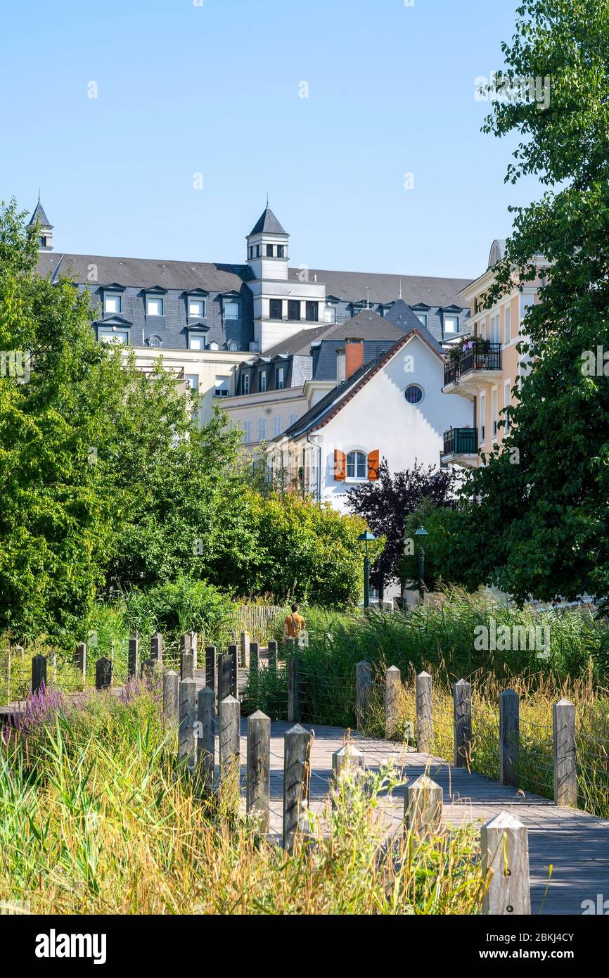Francia, Hauts de Seine, le Plessis-Robinson, Giardini della Città, Promenade des Berges Foto Stock