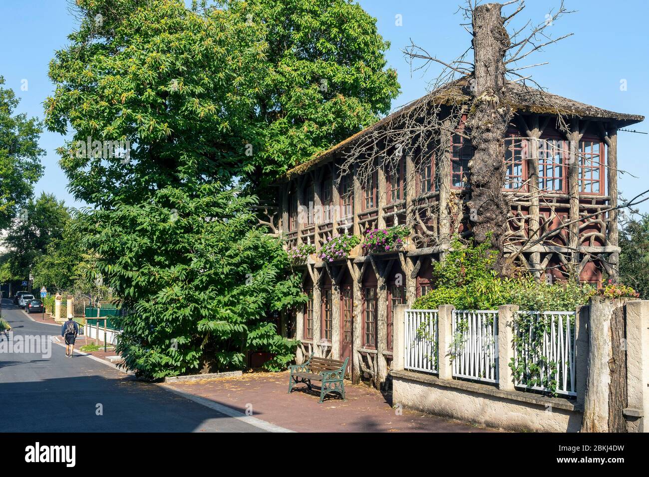 Francia, Hauts de Seine, le Plessis-Robinson, vecchia Guinguette, Pavillon la Fontaine Foto Stock