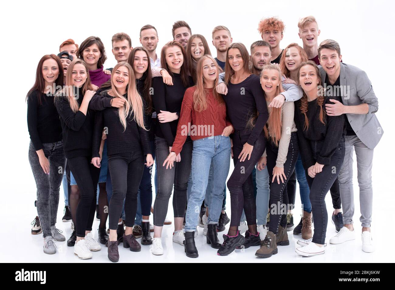 un grande gruppo di giovani gay che stanno insieme Foto Stock