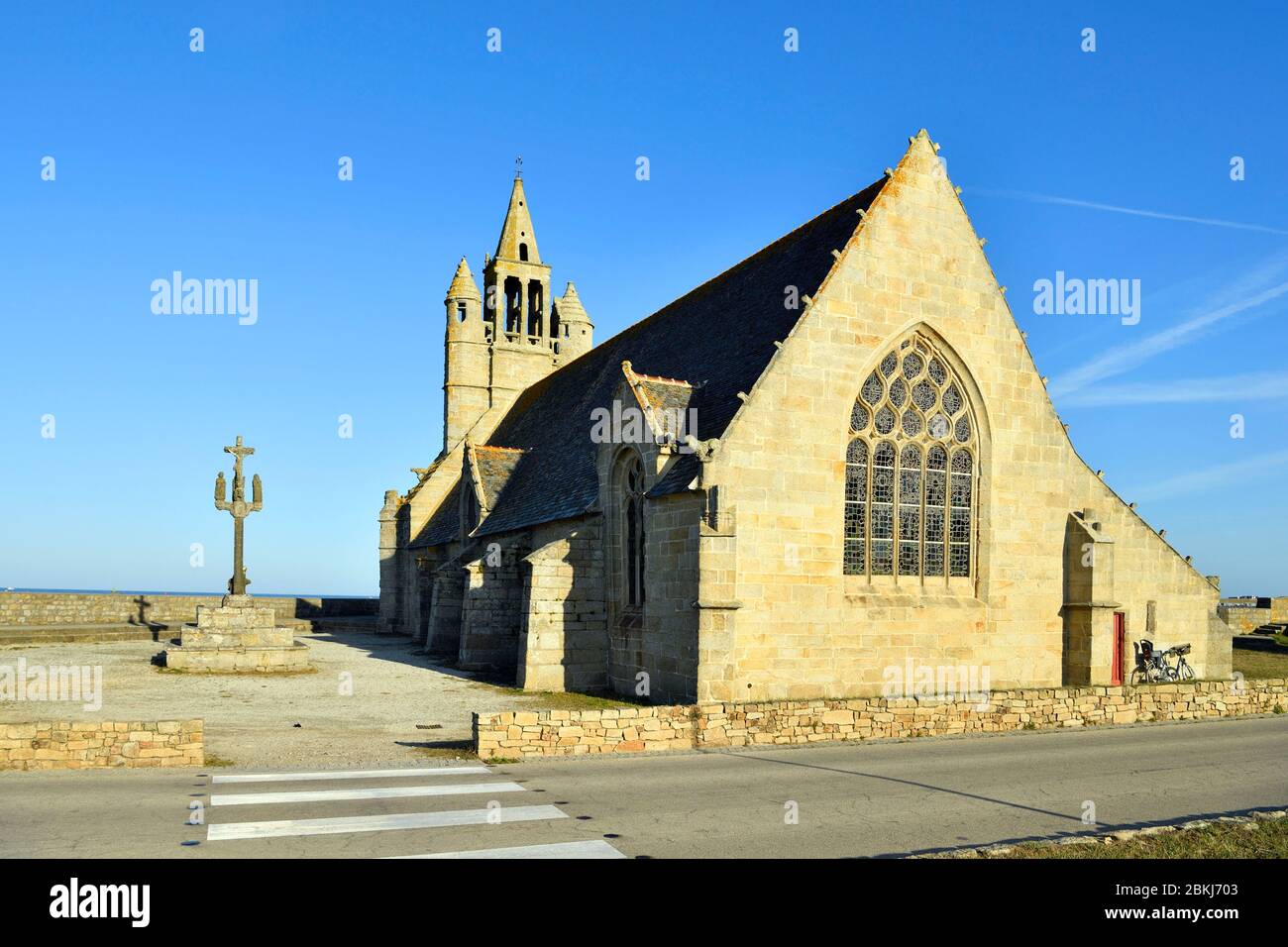 Francia, Finisterre, Penmarch, Notre Dame de la joie cappella Foto Stock