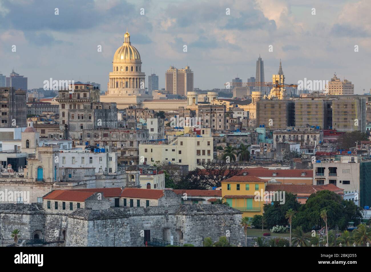 Cuba, La Habana, La Habana Vieja District elencati come patrimonio mondiale dall' UNESCO Foto Stock