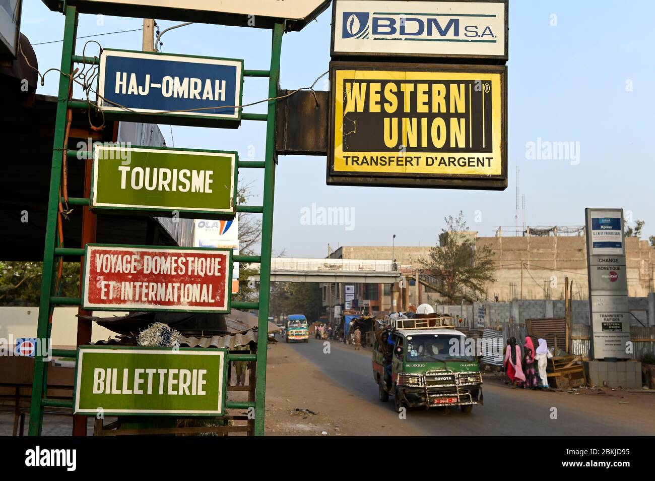 MALI, Bamako, servizio Money Transfer di Western Union Foto Stock