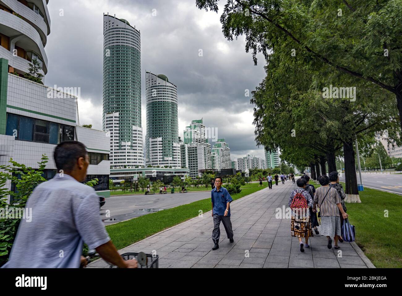 Corea del Nord, Pyongyang, vita quotidiana Foto Stock