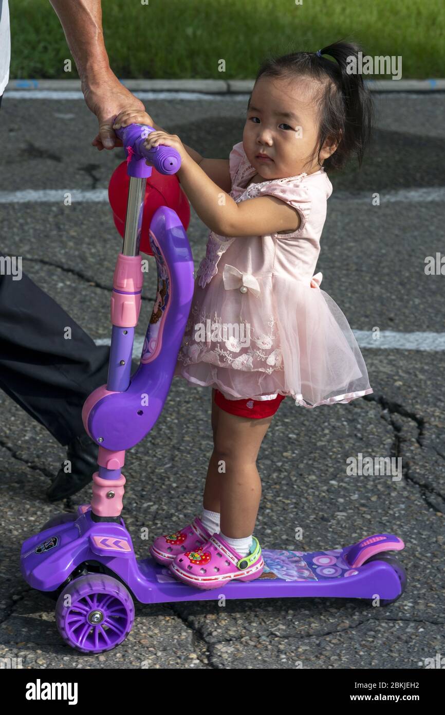 Corea del Nord, Pyongyang, vita quotidiana Foto Stock
