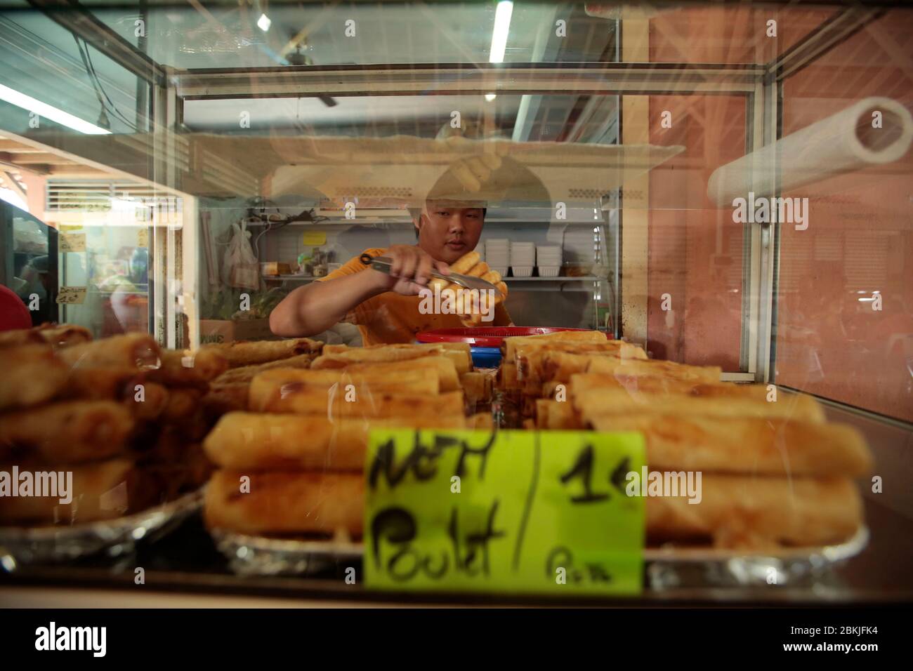 Francia, Guiana, Saint-Laurent du Maroni, mercato di Hmong Foto Stock
