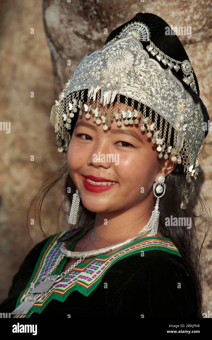 Francia, Guiana, Saint Laurent du Maroni, Hmong Capodanno Foto Stock