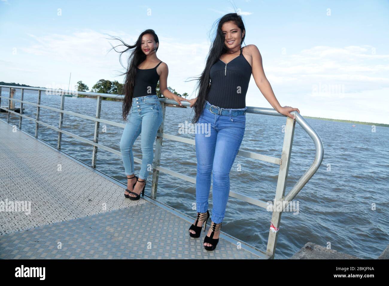 Francia, Guiana, Saint Laurent du Maroni, Hmong Capodanno Foto Stock