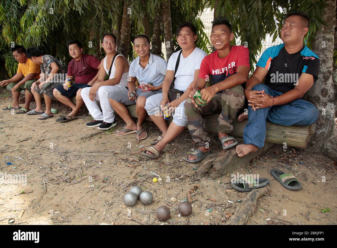 Francia, Guiana, Javouhey, Hmong Capodanno Foto Stock