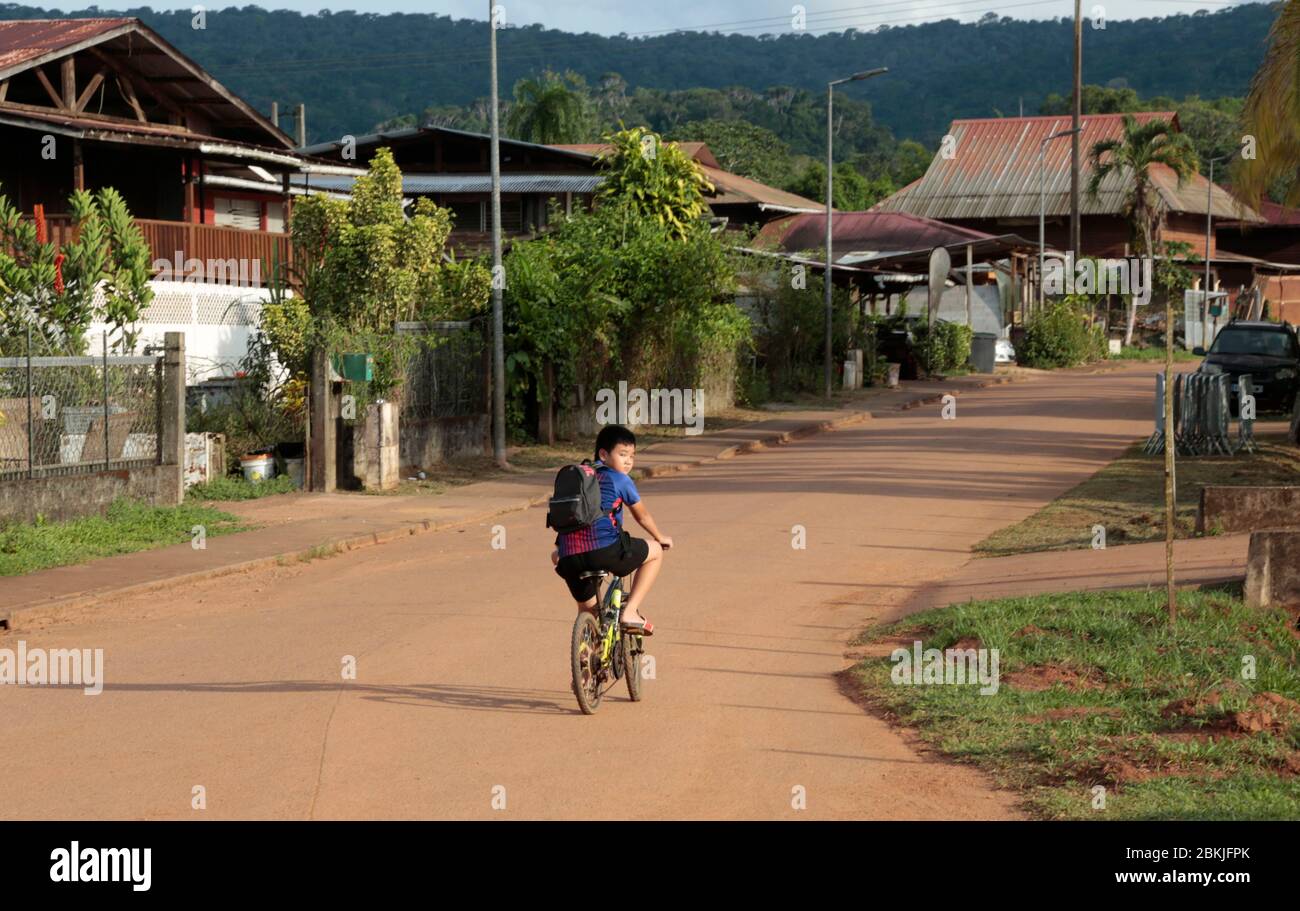 Francia, Guiana, cacao, Hmong Capodanno Foto Stock