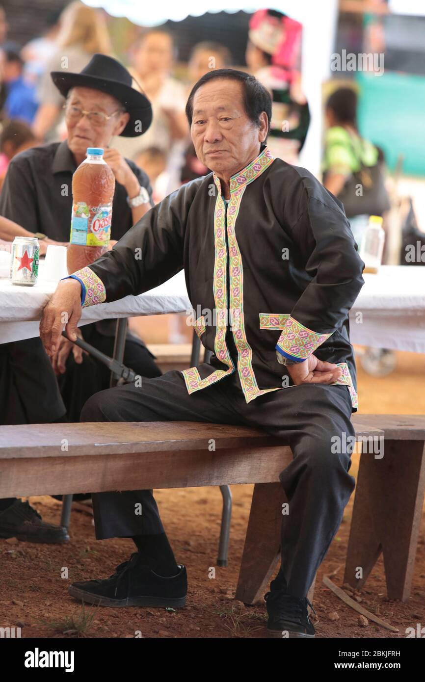 Francia, Guiana, cacao, Hmong Capodanno Foto Stock