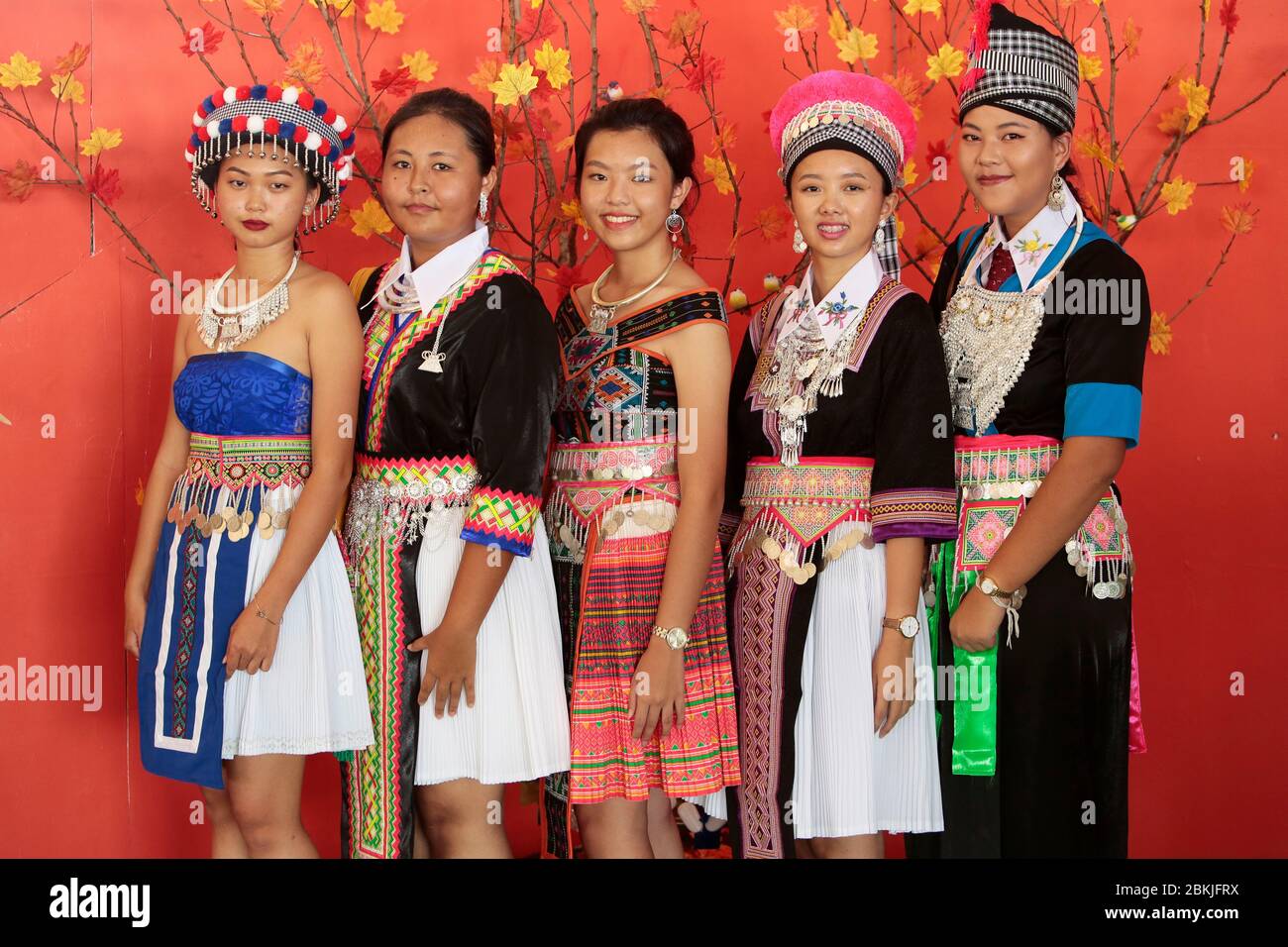 Francia, Guiana, cacao, Hmong Capodanno Foto Stock