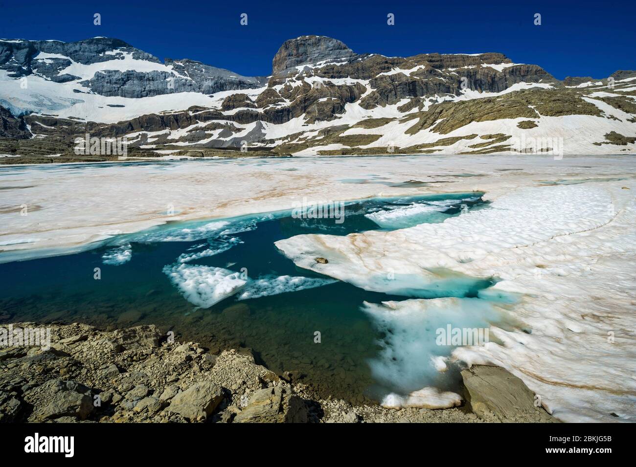 Spagna, Aragona, Parco Nazionale di Ordesa e Monte Perdido, patrimonio mondiale dell'UNESCO, Bielsa, Val de Pineta Foto Stock